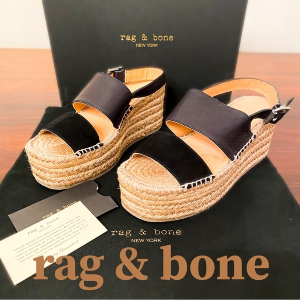 Rag & Bone Women's Black Platform Sandals